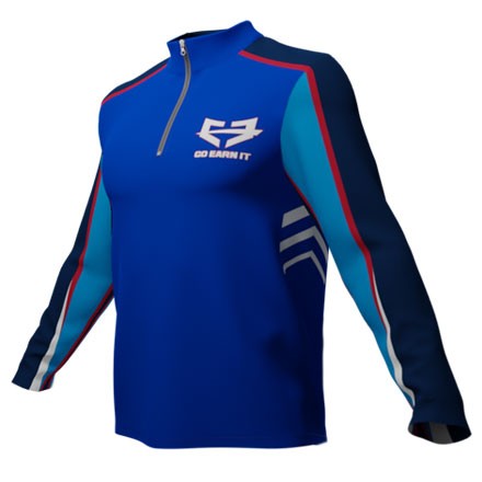 Jacket - Quarter Zip (Midweight - Casual Fit) - Sublimated